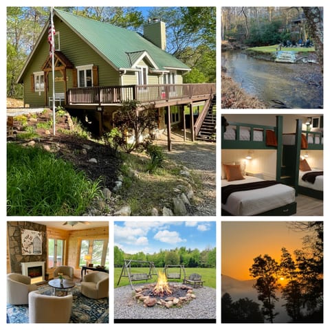 Blue Ridge Mtn Estate 5 BR 5 Bath, Arcade, Creek Blairsville 12 Acres Near Lake