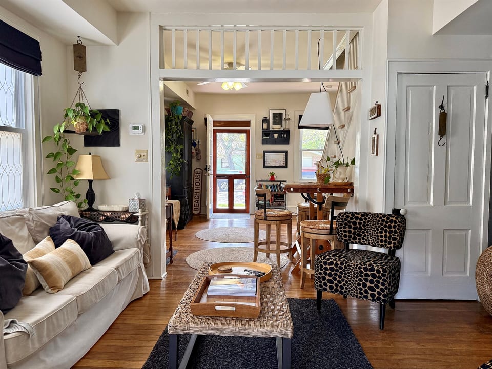 the architecture in this condo is in keeping with its history