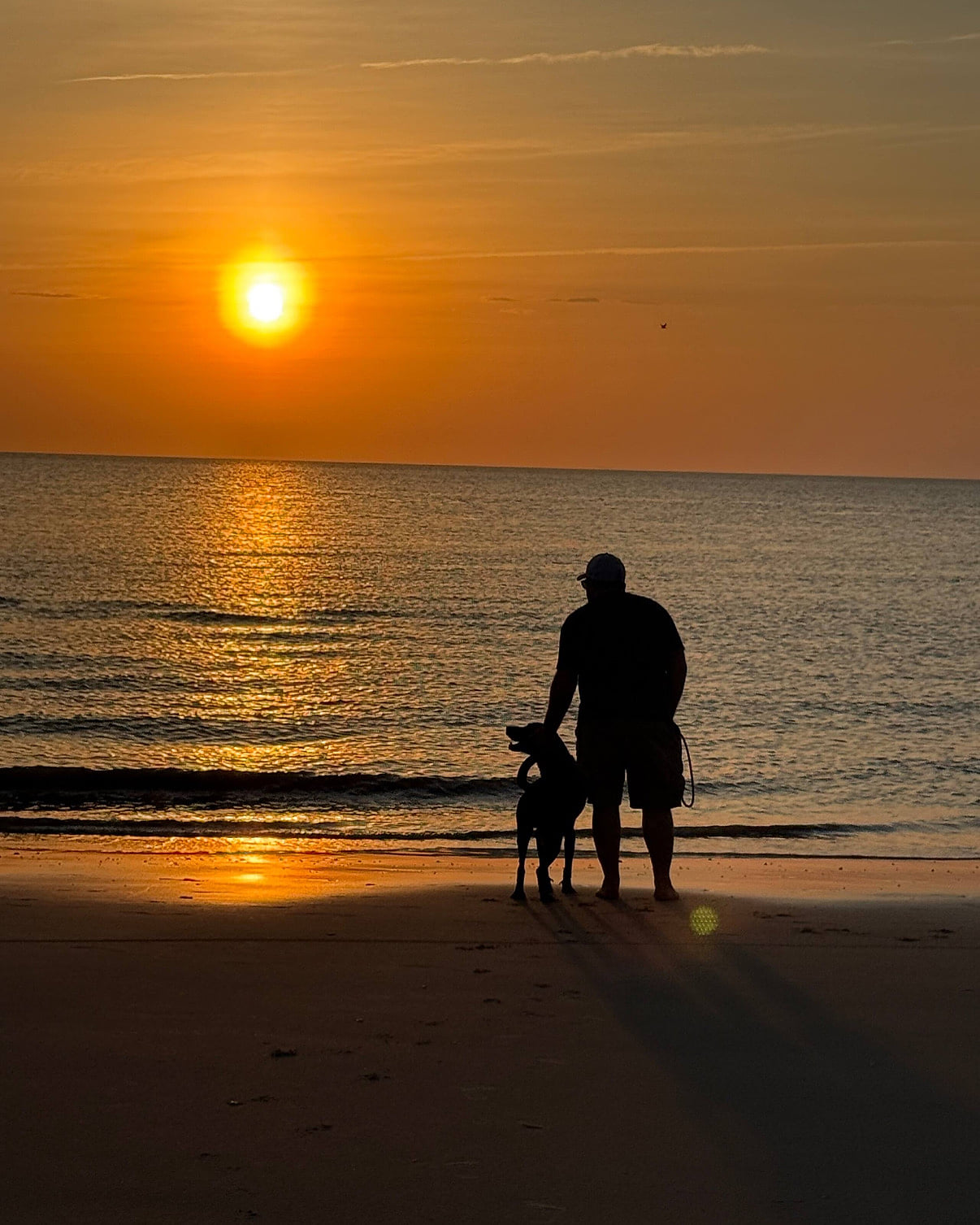 sunsets right at the end of the road!