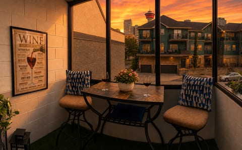 Just off from the Dining area, your private Sunroom where you can sip a beverage and talk about the day.