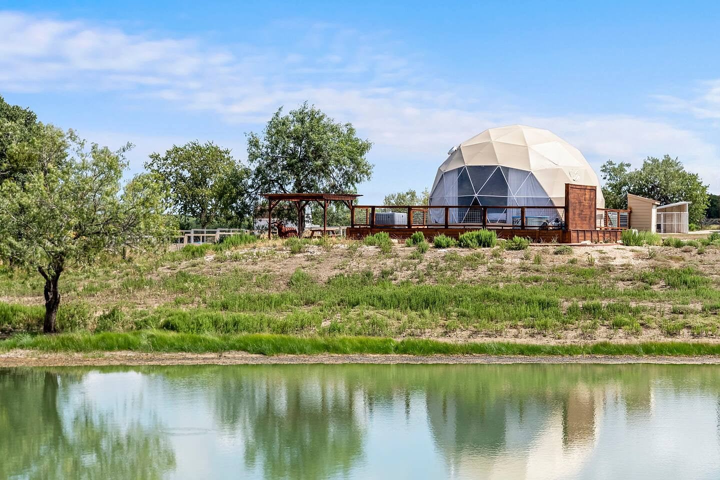 Luxury Glamping Dome on Texas Farm