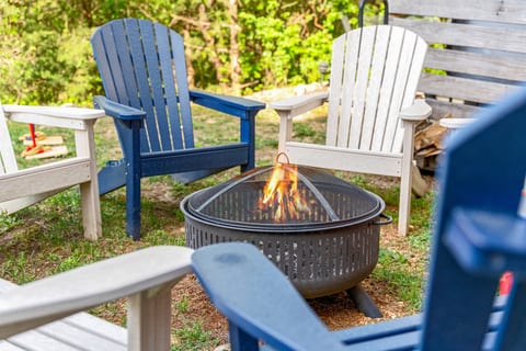 Firepit ready for s'mores or conversations