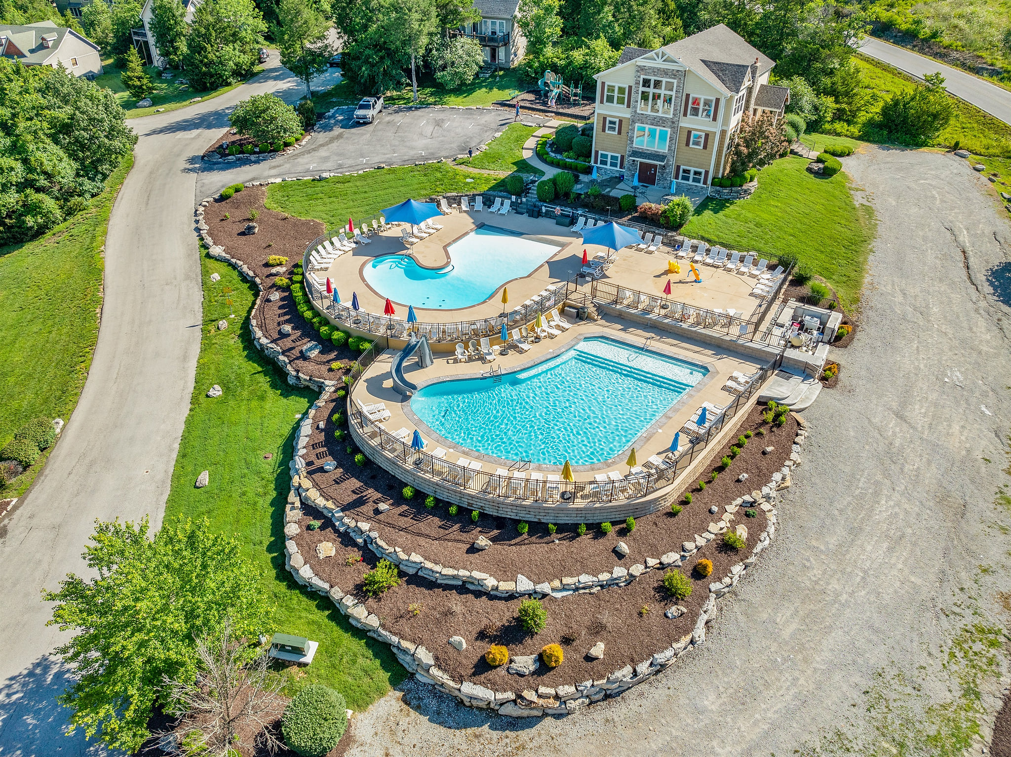 Branson Canyon has two big pools and splash pad. Open Seasonally.