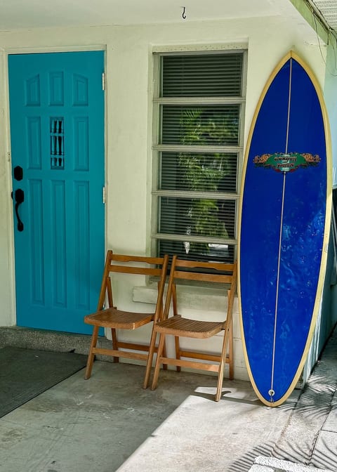 Plenty of space for your beach toys outside the unit