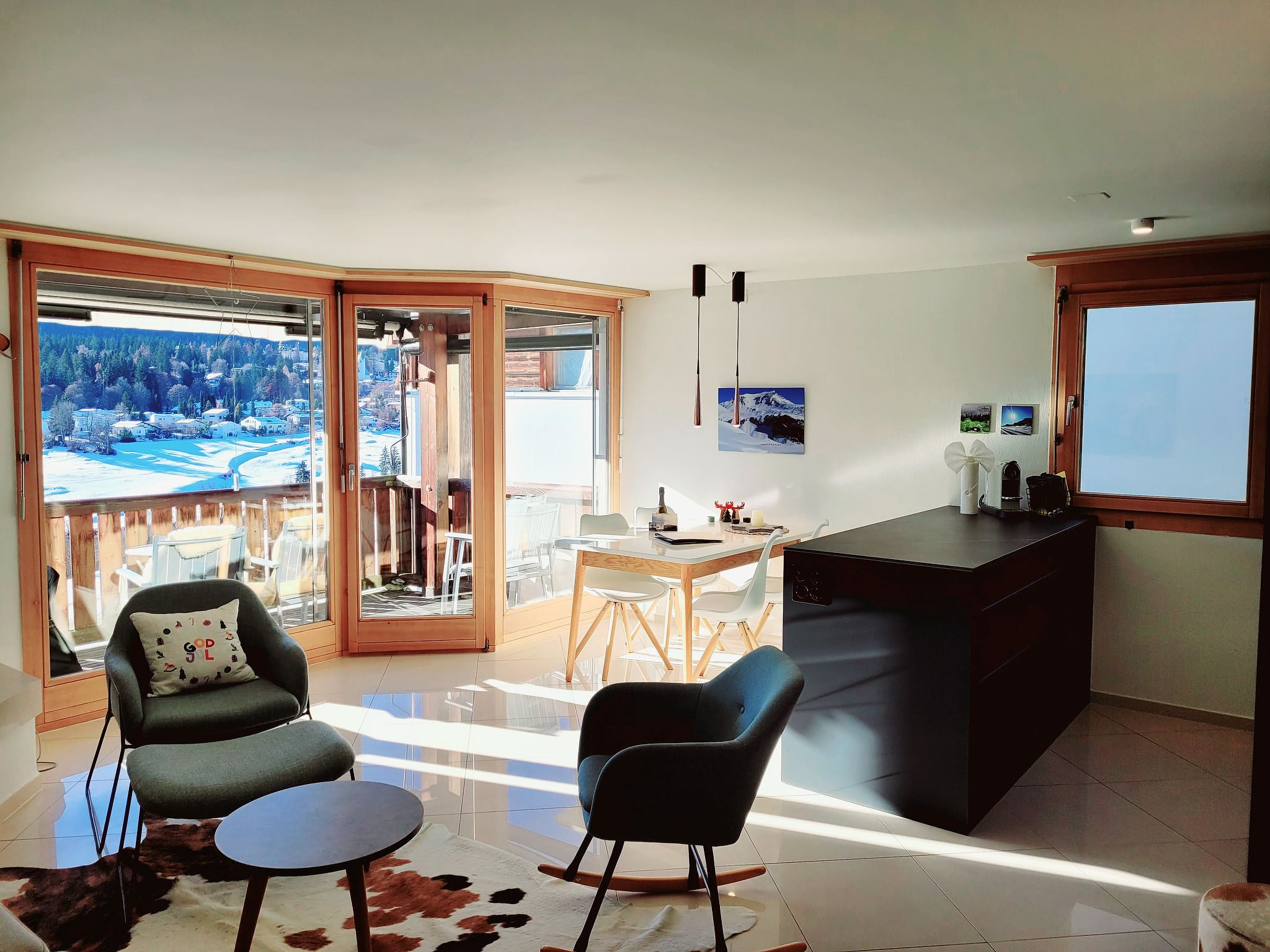 Fewo Cordial im Casa Erizun, (Flims Dorf). 3.5 Zimmer Ferienwohnung mit Bad/WC,