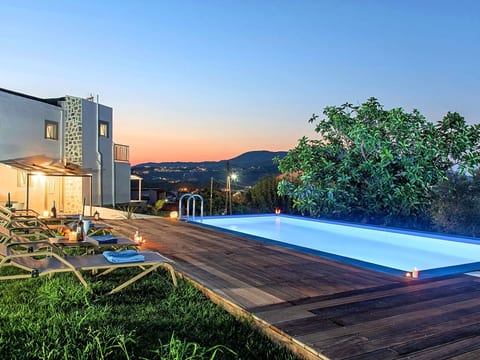Georgioupolis Blaue Villa Privater Pool