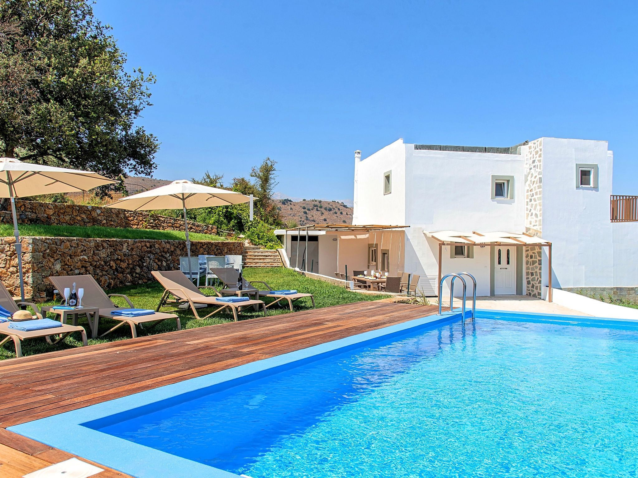 Georgioupolis Blaue Villa Privater Pool