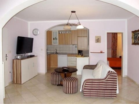 Ein Apartment im Ferienhaus Zweirosen