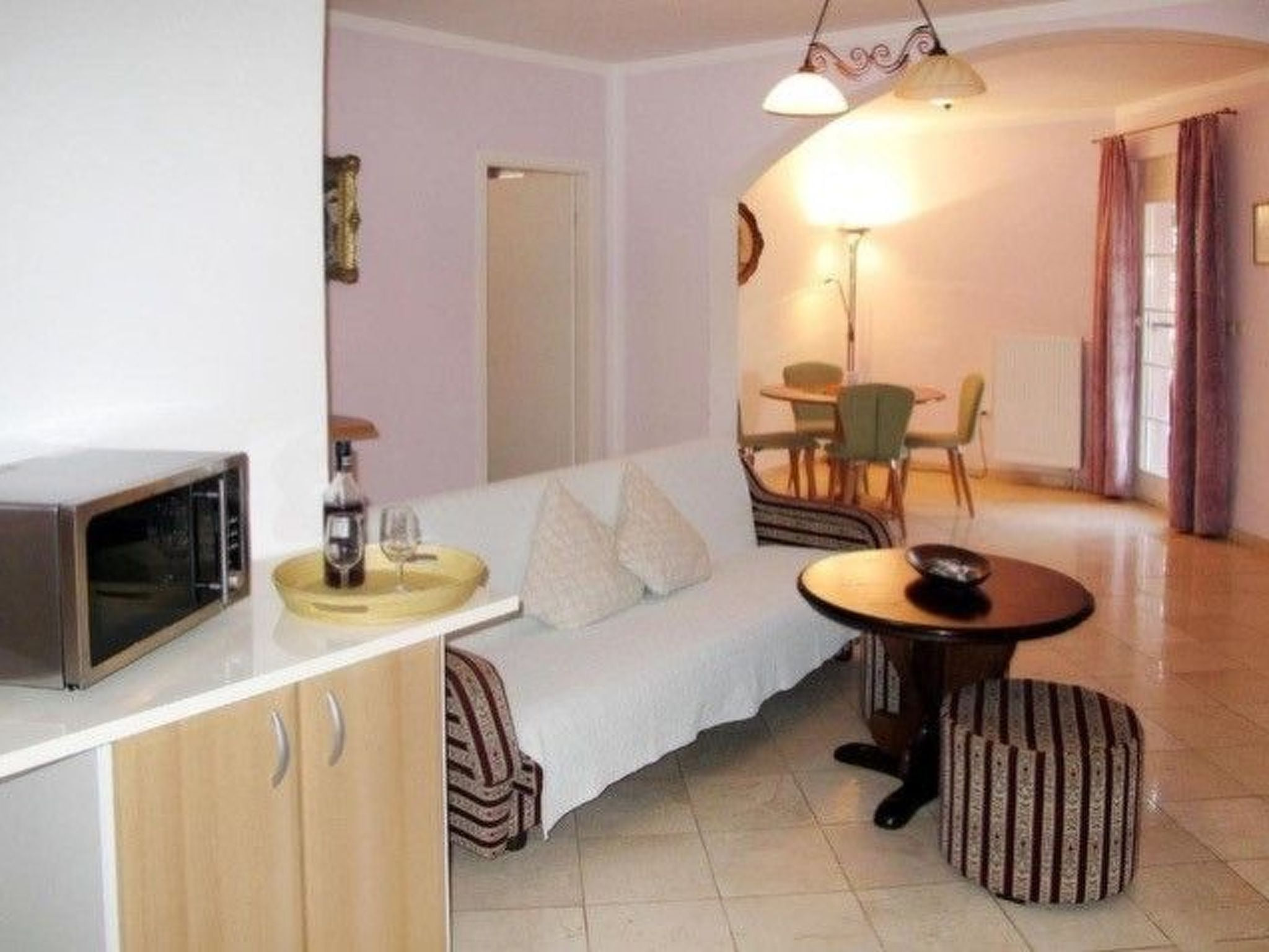 Ein Apartment im Ferienhaus Zweirosen