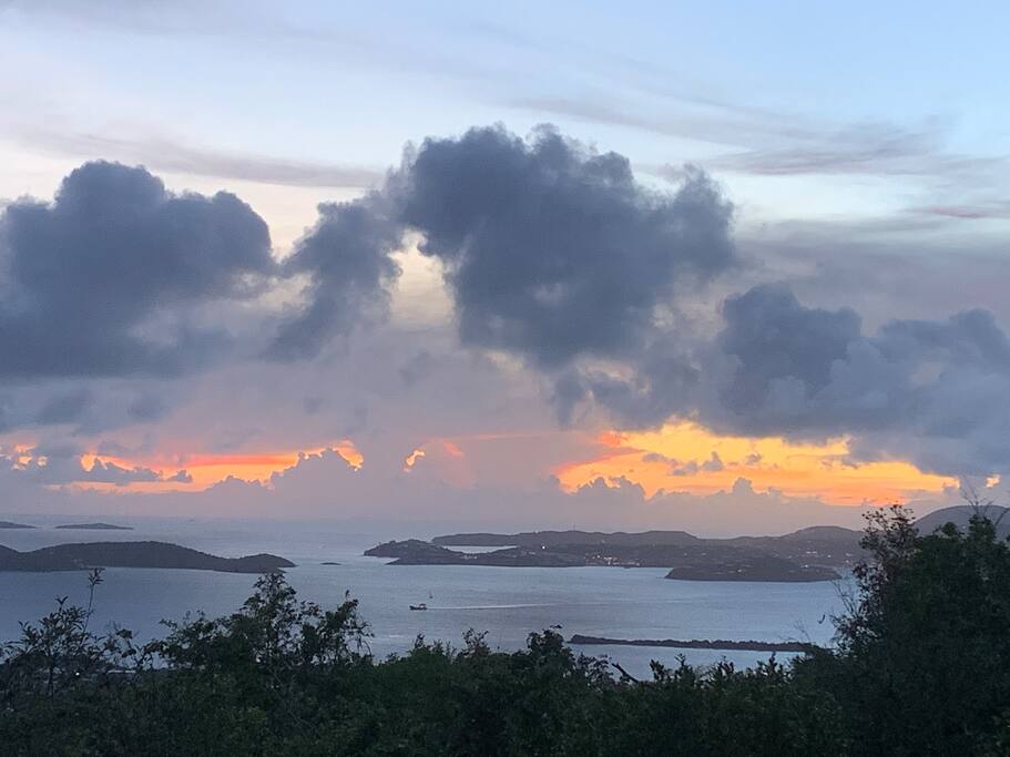 Colorful Ocean Sunset views - Riley's Retreat  - St John