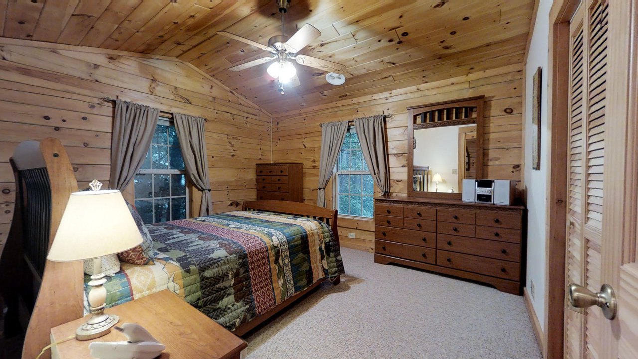 Bear Bedroom faces the mountain for a nice view