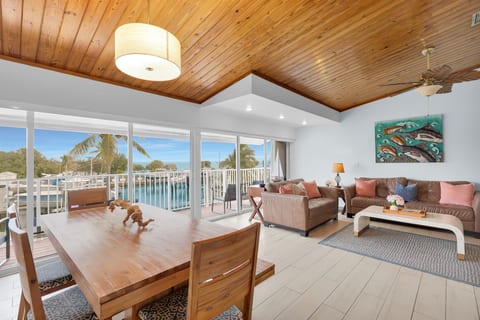 Upstairs living area overlooking marina and ocen.