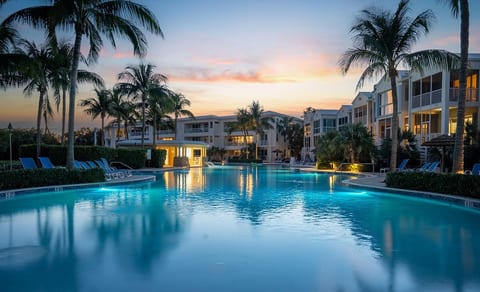 Oasis Pool at Sunset