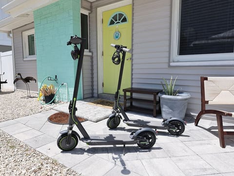 Scooters + sunshine = the perfect start to your stay.