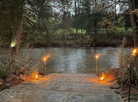 Steps to the creek