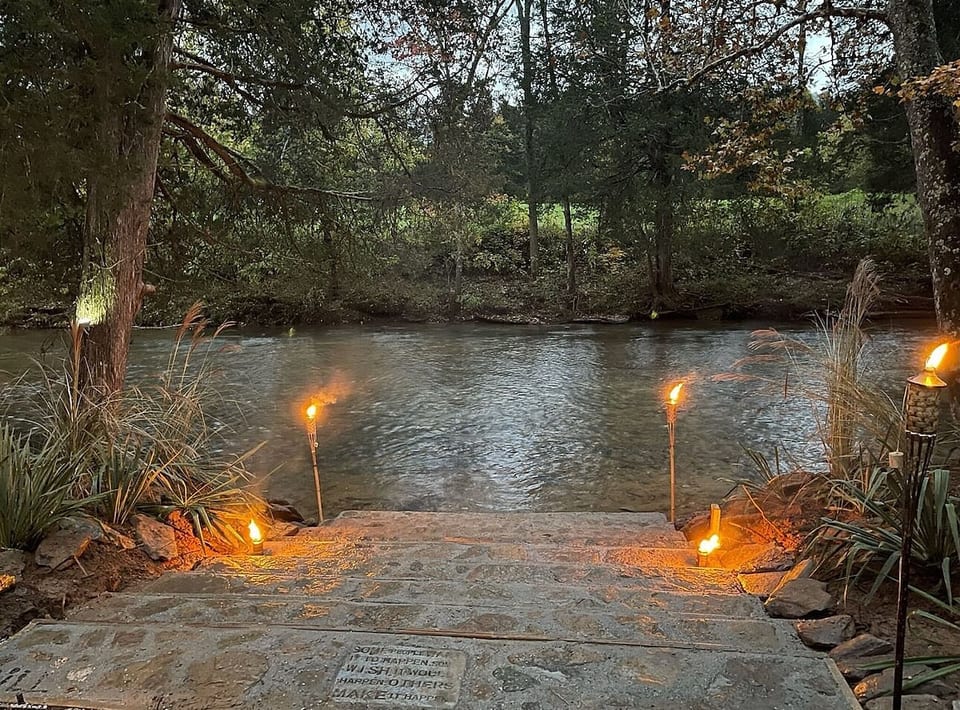 Steps to the creek