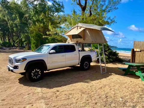 Kauai Camping and Drive in a 2021 Camper Truck Glamping Style