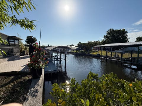 View of the canal in the back of the house