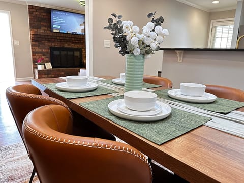 Elegant dining area with visibility to living room and kitchen!