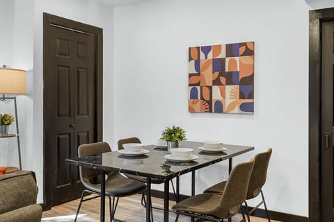 Bon Appétit! This dining area is ready to host your next feast