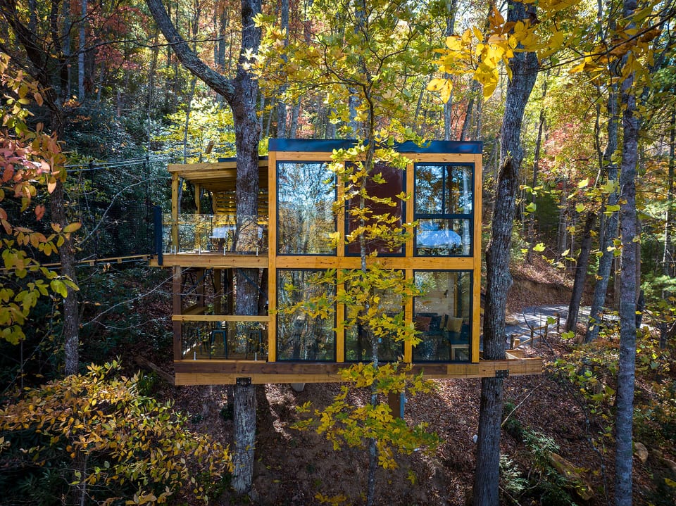 360° Glass Treehouse in the Canopy - The Cūbus - Highlands