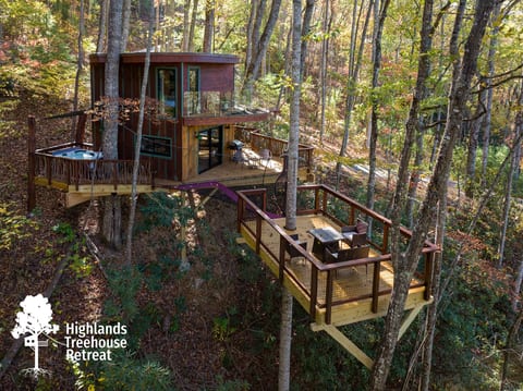 Mushroom-Inspired Treehouse with Living Roof - The Mēos