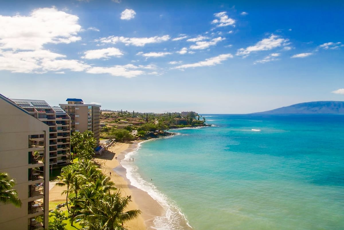 Our beautiful beach in Kahana Bay.
