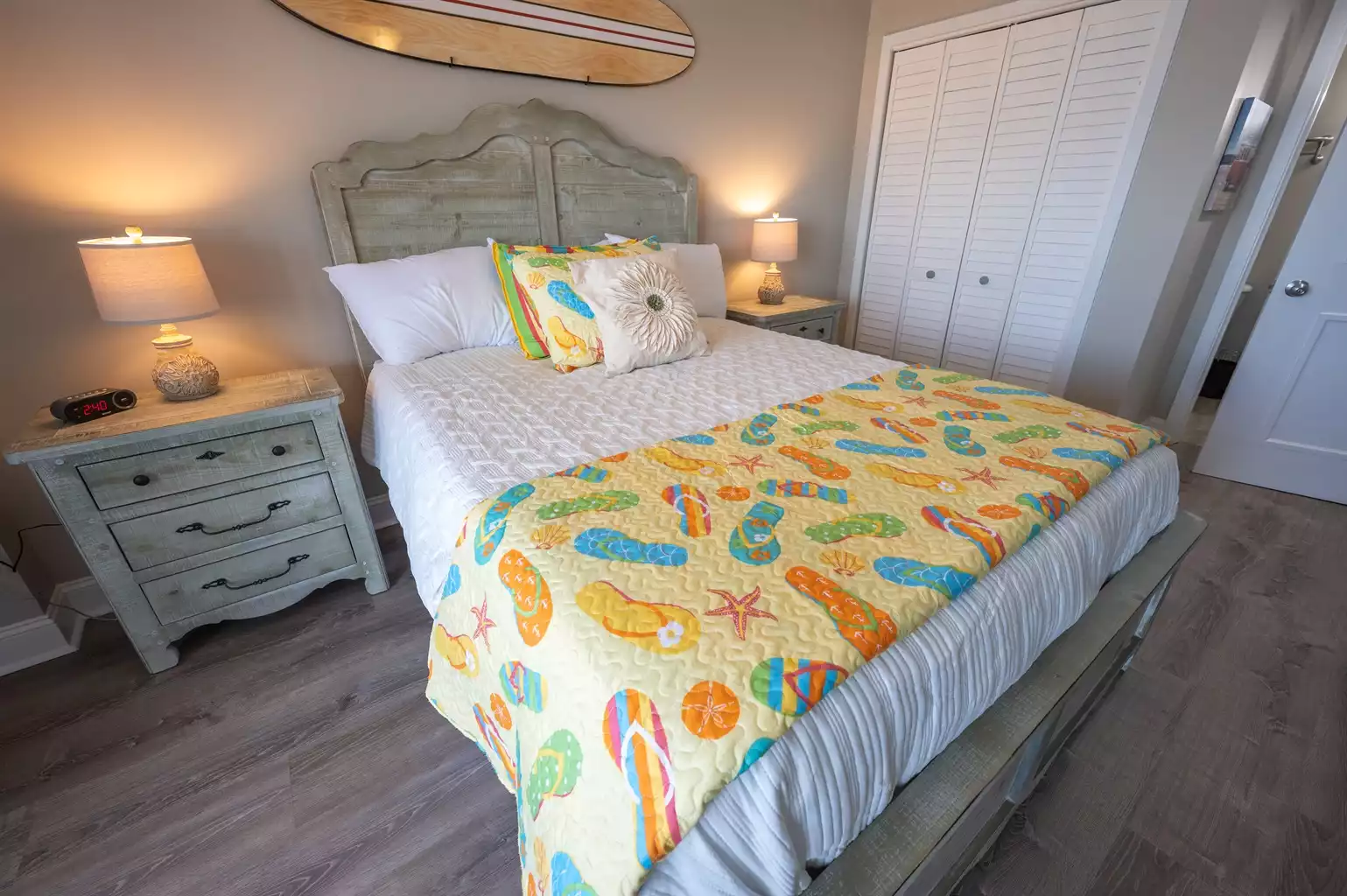 Queen in Main Bedroom - Sand Dunes 1802 - 3 Bedroom - Myrtle Beach