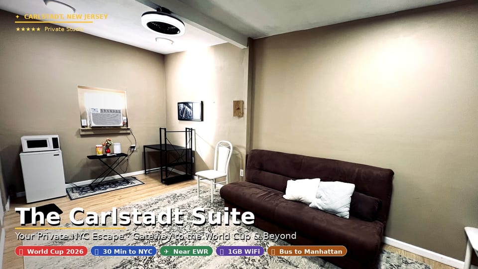 Elite Carlstadt Studio | Gateway to NYC & Stadium - Carlstadt