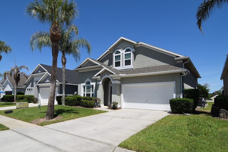 Exterior of this lovely home with driveway for two vehicles