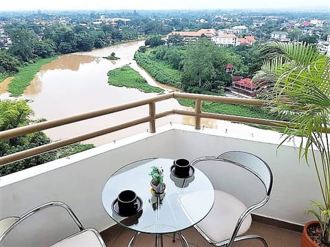 balcony river view