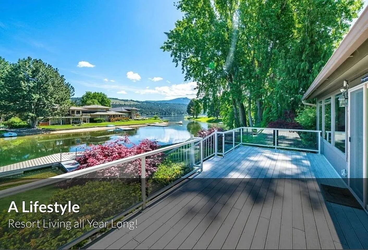 Lakeside Liberty Lake Home • Private Beach Access