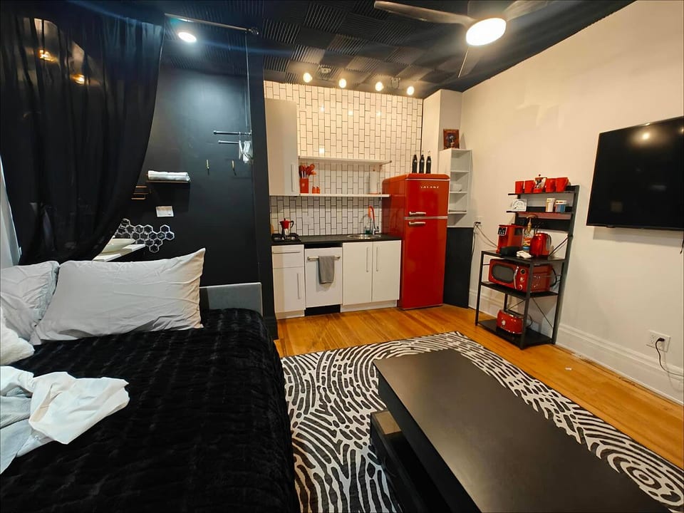 Small but OH, SO COZY! It's a vibe