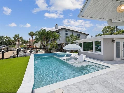 Waterfront Home w/ Heated Salt Water Pool & Spa image 2