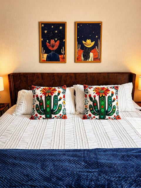 King bed with premium linens for a restful stay.