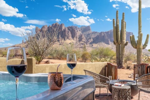 Experience the ultimate relaxation and soak up all Arizona has to offer. Taking a nice drink in the jacuzzi, enjoying good book by the fire pit, or simply seeking adventure to amazing hiking trails, the home has it all!