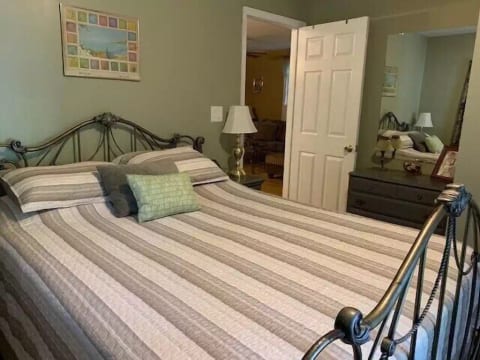 Queen-sized bedroom