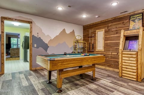 Create wonderful memories with family and friends in this game room.