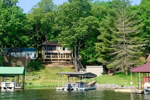 Back view of the home