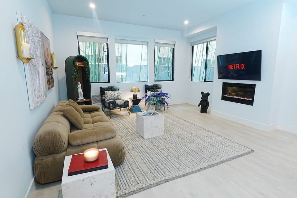 Open space Living room Layout