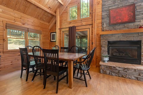 Ample dining room seating