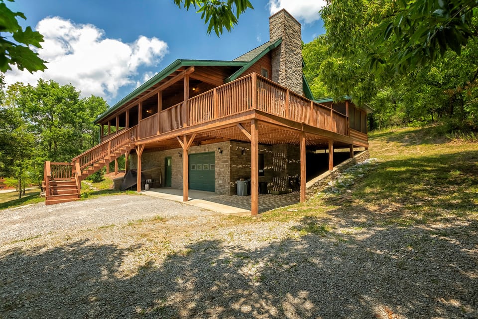 Outdoor cabin view