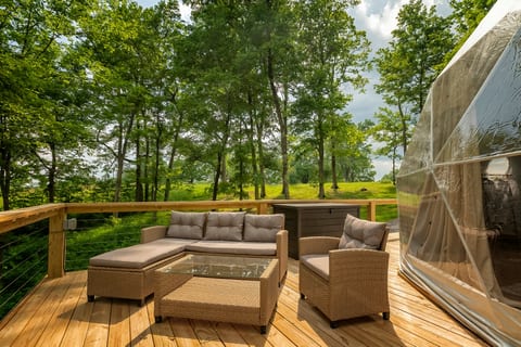 Outdoor lounge area