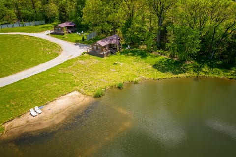 Aerial view of property