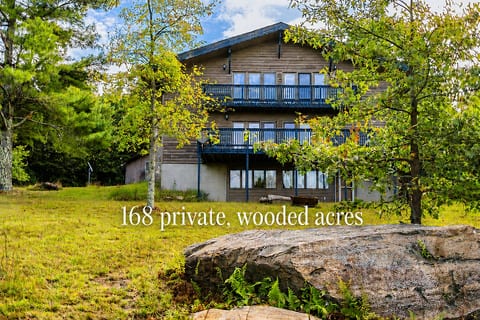 168 acres of private forest and wooded trails awaits you!