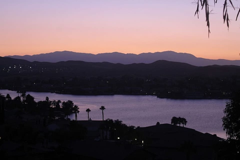 HD high quality late sunset picture of our WORLD CLASS view from main deck off of the kitchen