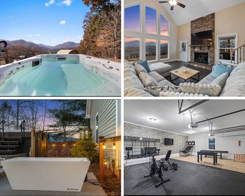 Swim Spa, Mtn Views, Cold Plunge, Gym & New Deck! image 1
