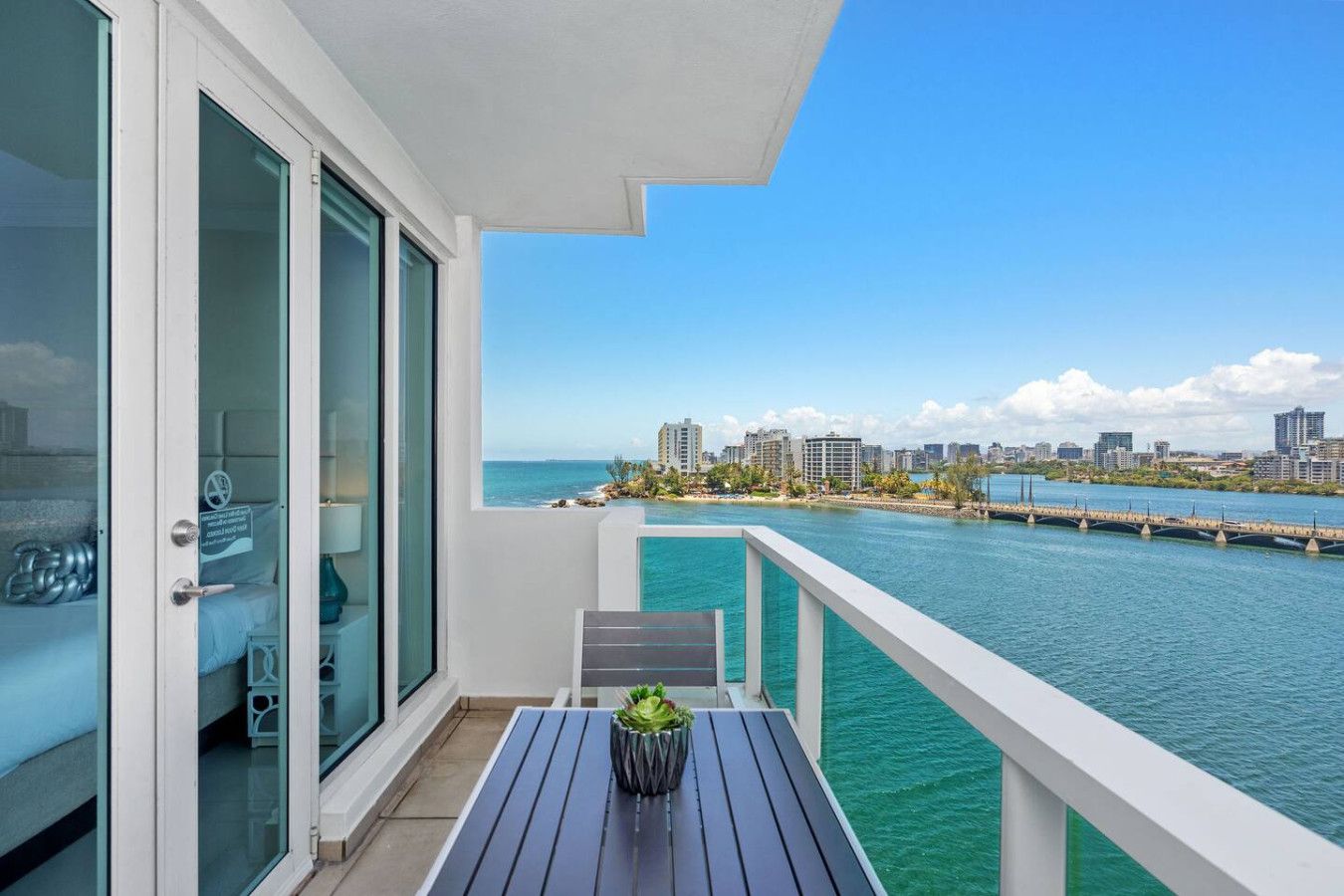 Stunning Sunrise Ocean View Studio in Condado with Balcony and Pool