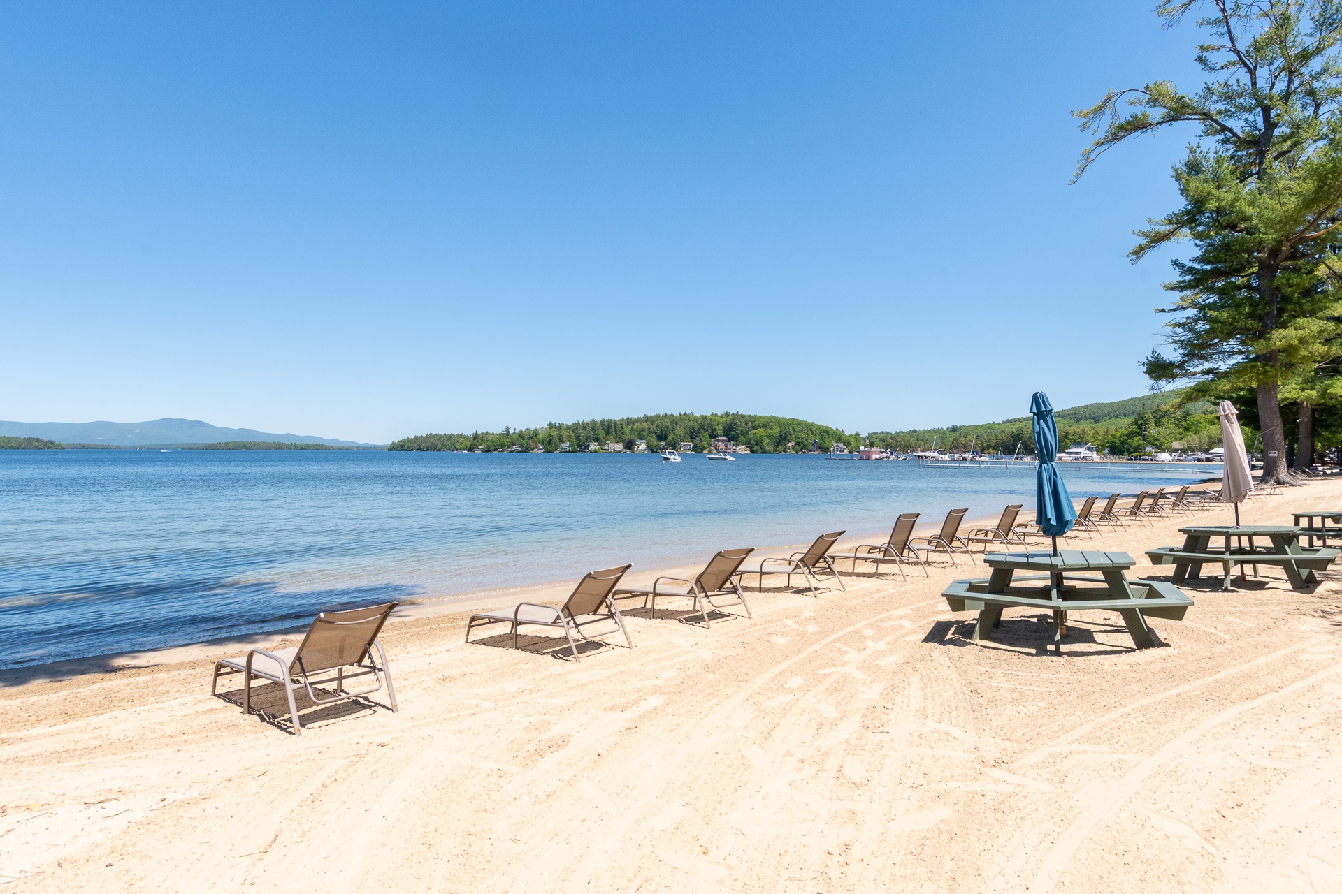 Winnipesaukee Beach Front. Next to NH Pavilion.