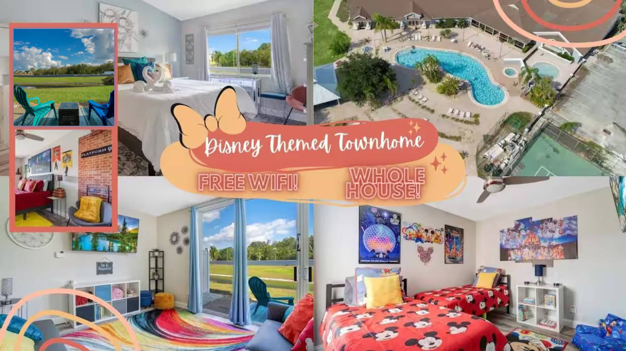Disney Themed Home | Pool + Pond View